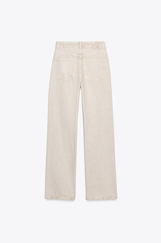 STRAIGHT BEIGE JEANS