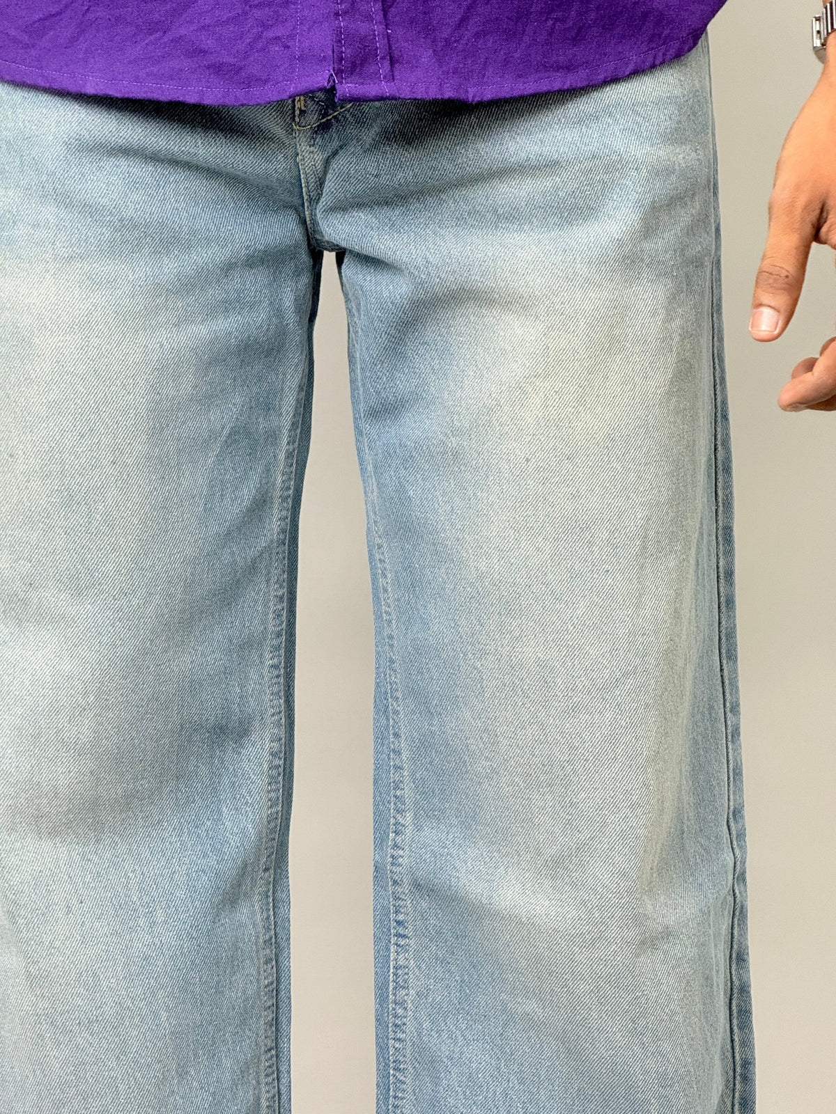 Light Blue Washed Baggy Jeans