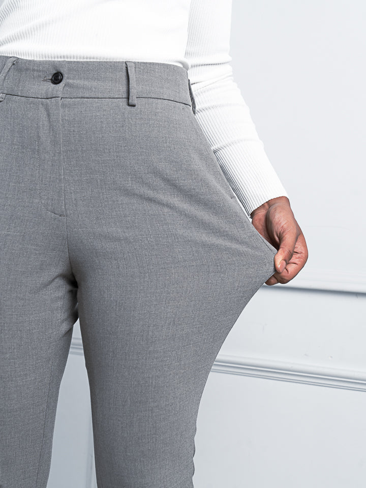 Grey Stretch Pants