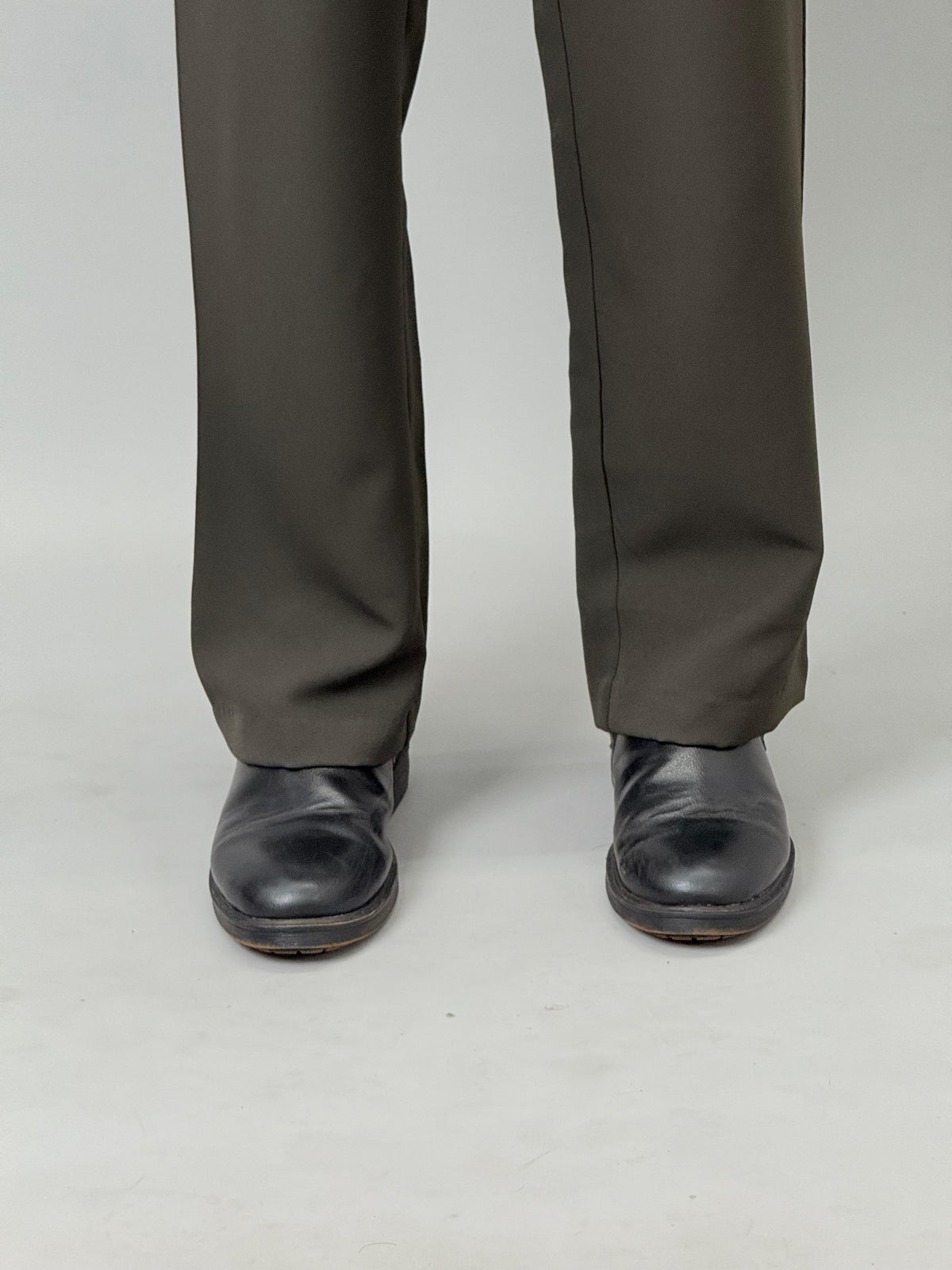 Olive Green Pleated Gurkha Pants
