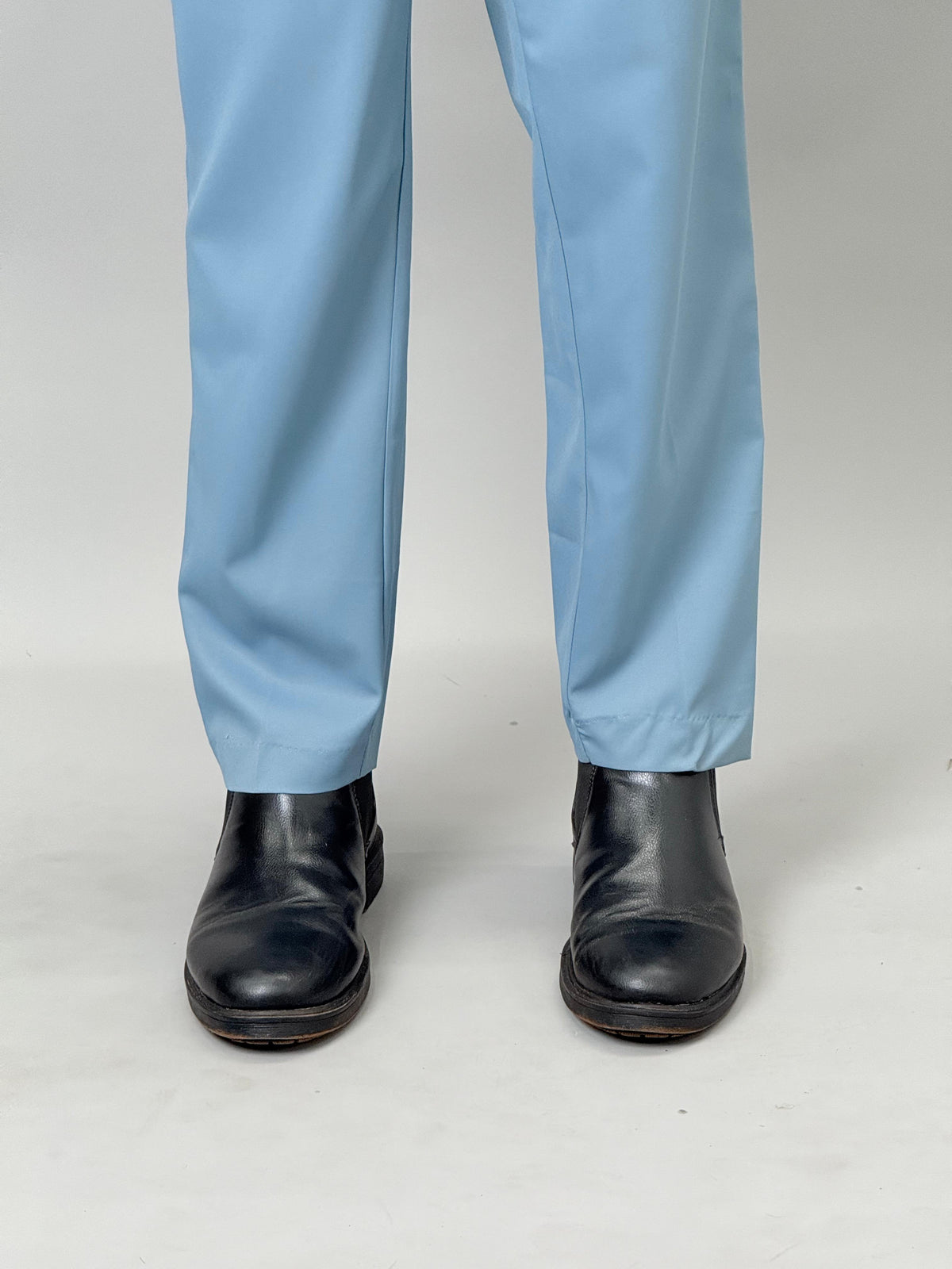 Slate Blue Pleated Gurkha Pants