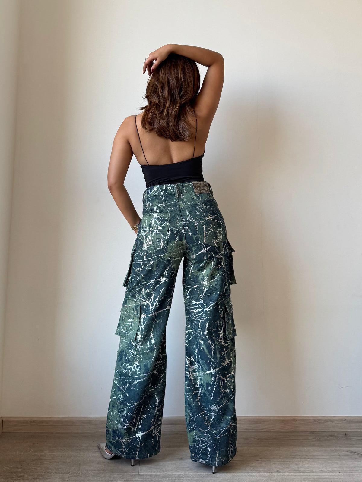High Street Foil Cargo Denim