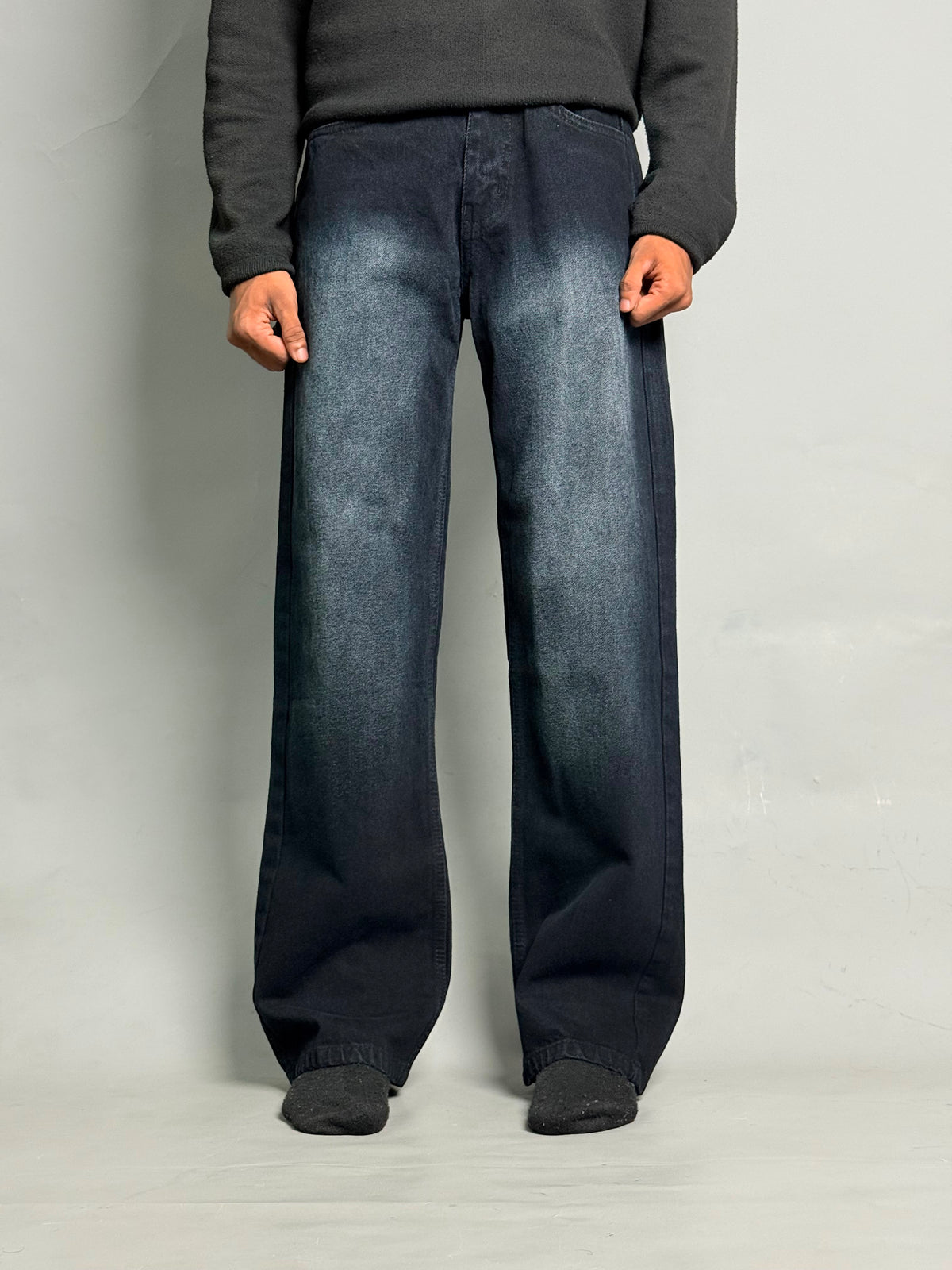 Dark Blue Double Shade Jeans