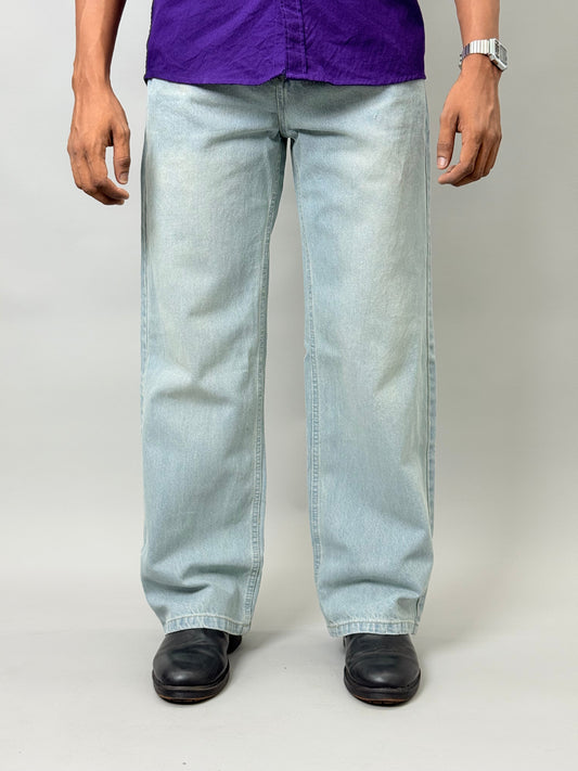 Light Blue Washed Baggy Jeans