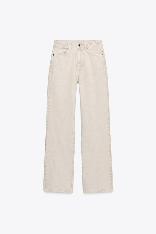 STRAIGHT BEIGE JEANS