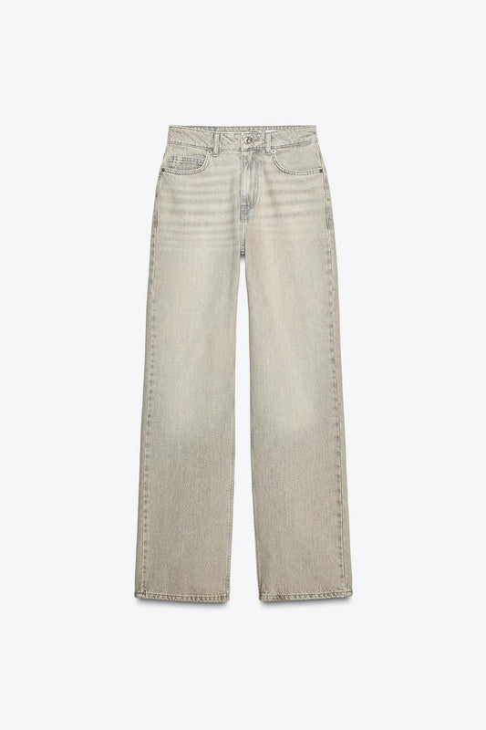 STRAIGHT LIGHT GREY JEANS