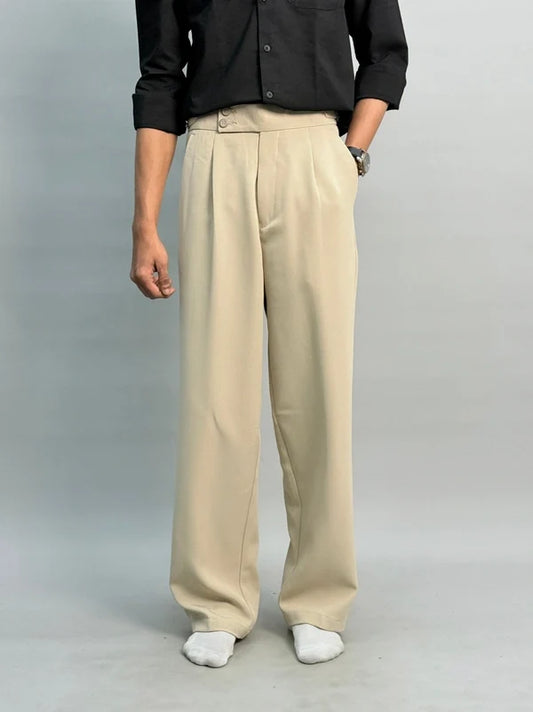 Beige Gurkha Baggy Pants