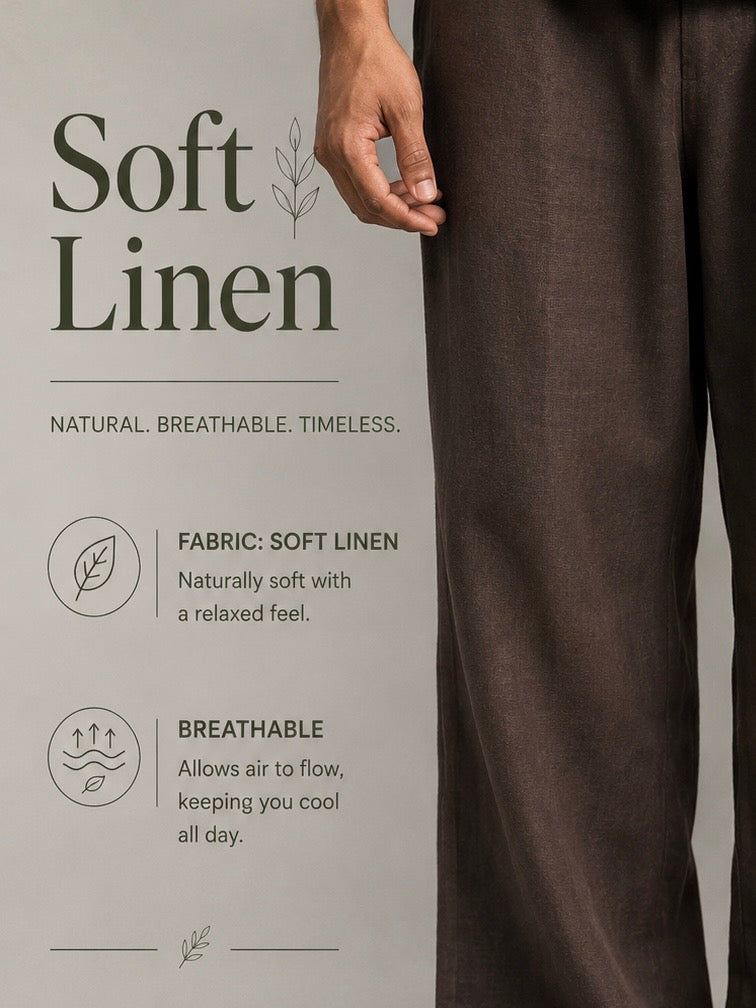Brown IMP Linen Pants