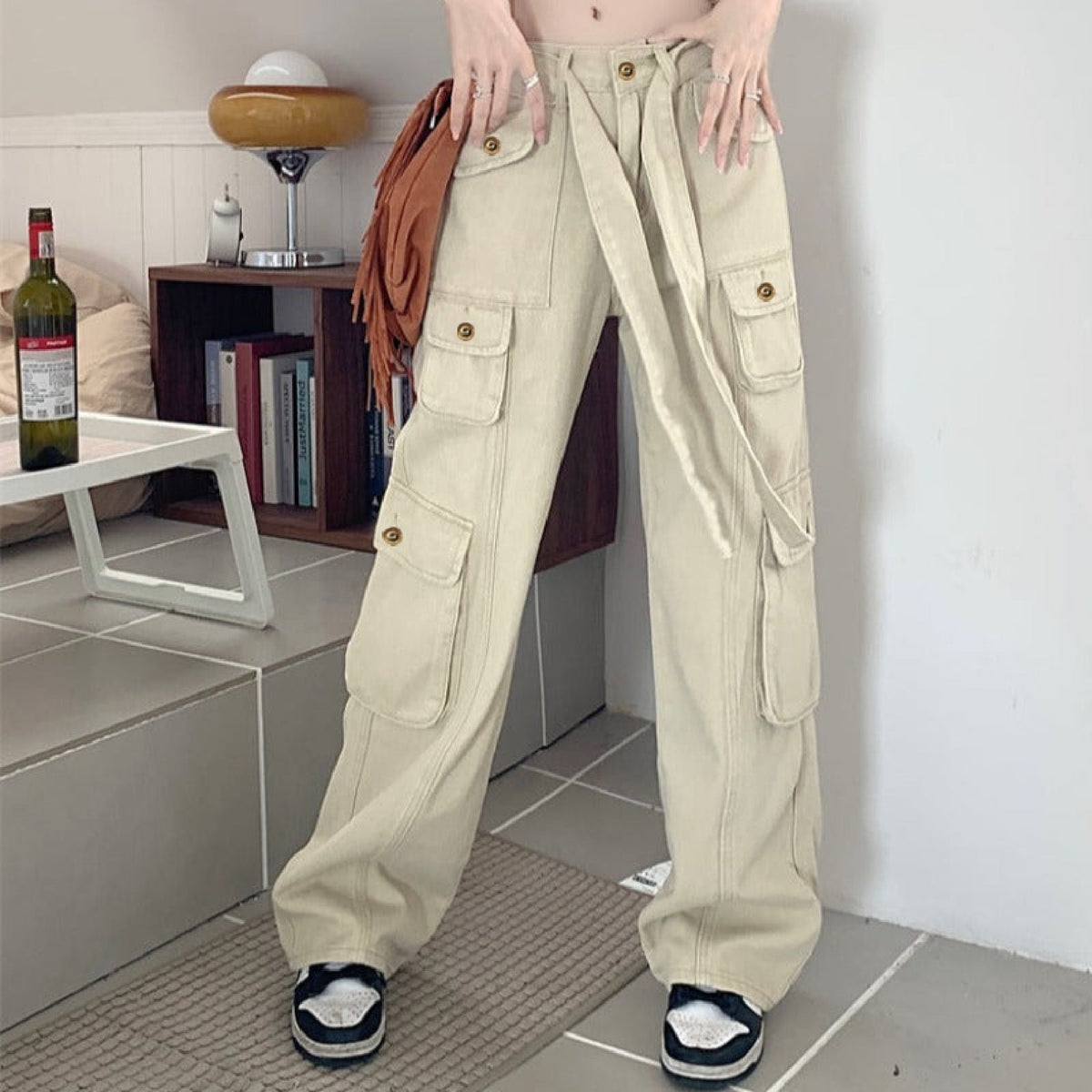 Seoul Street Style Baggy Cargo Jeans