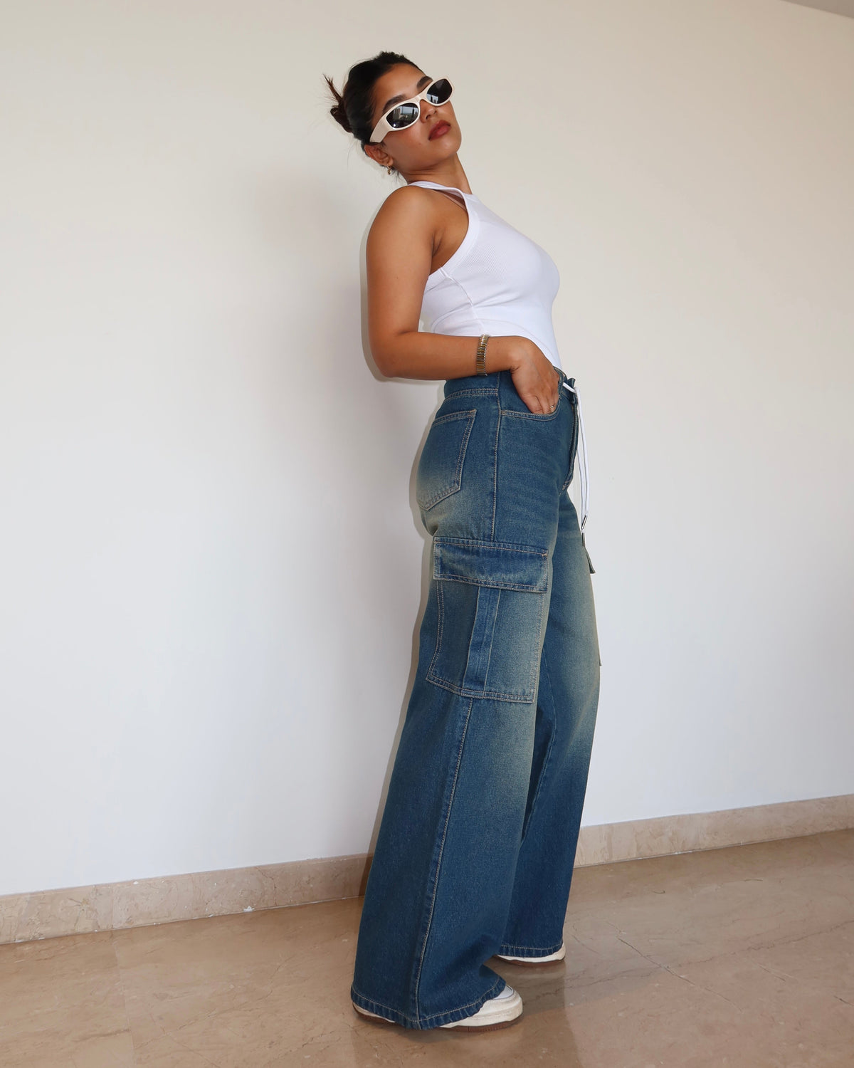 Outland Draw Wide Leg Cargo Jeans