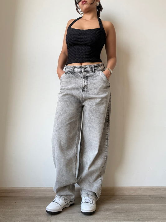 Platinum Drift Baggy Fit Jeans