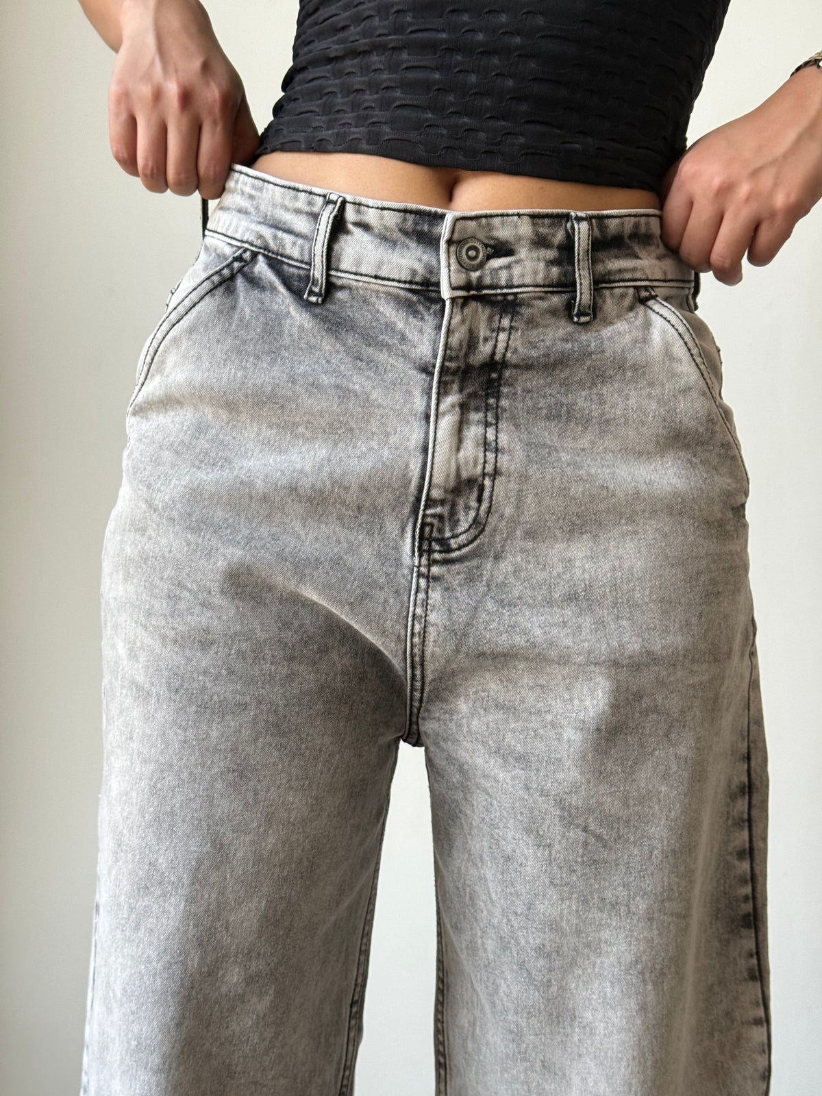 Platinum Drift Baggy Fit Jeans