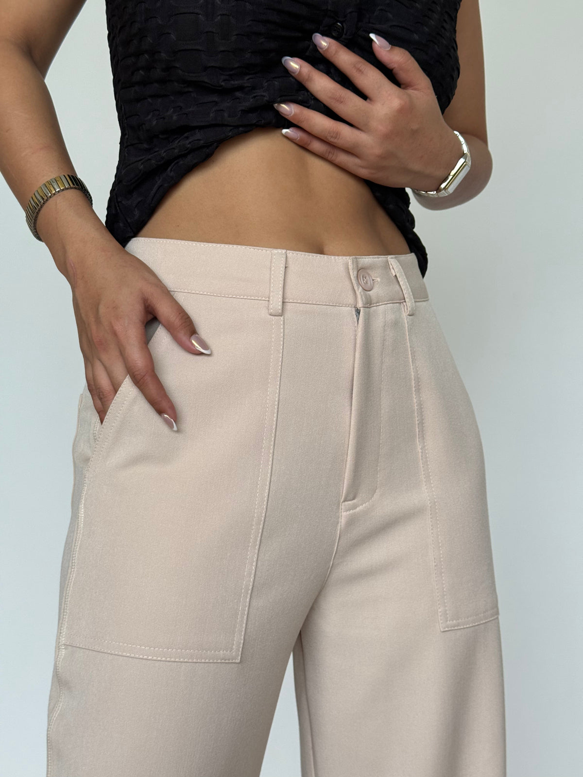 Posh Pattern Wide Highwaist Pants