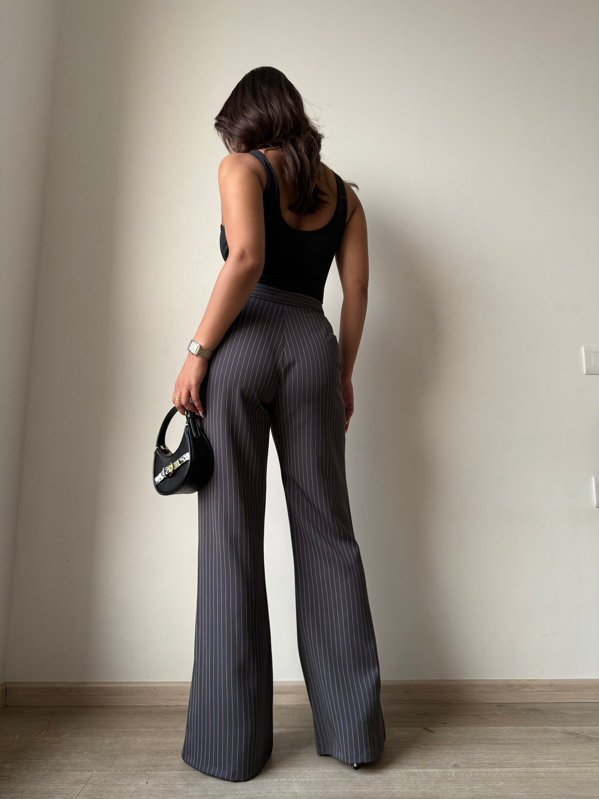 Flared Striped Statement Pants