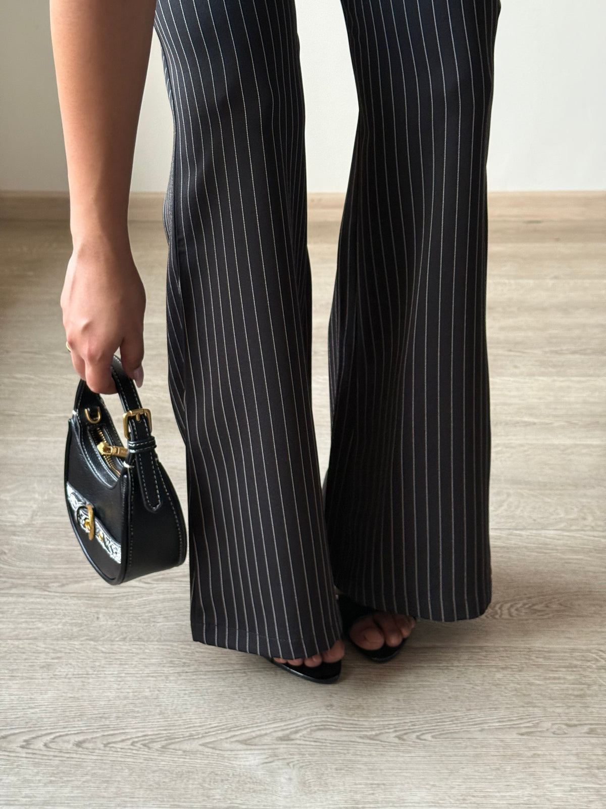 Flared Striped Statement Pants