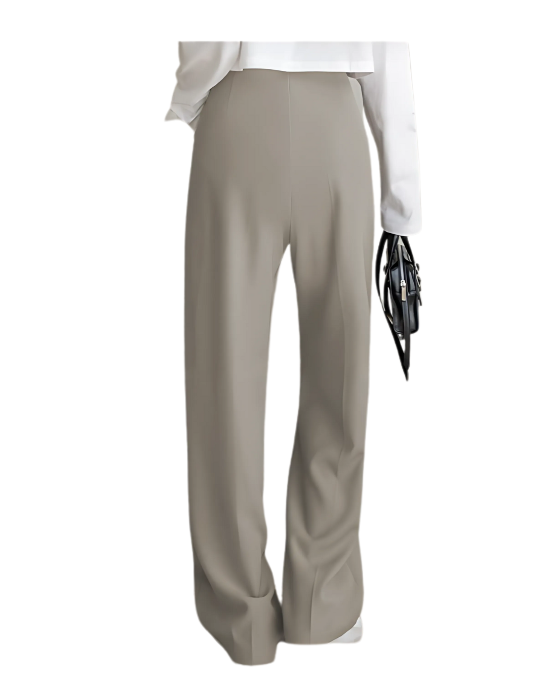 Women Relaxed Straight Leg Straight Fit High-Rise Trousers
