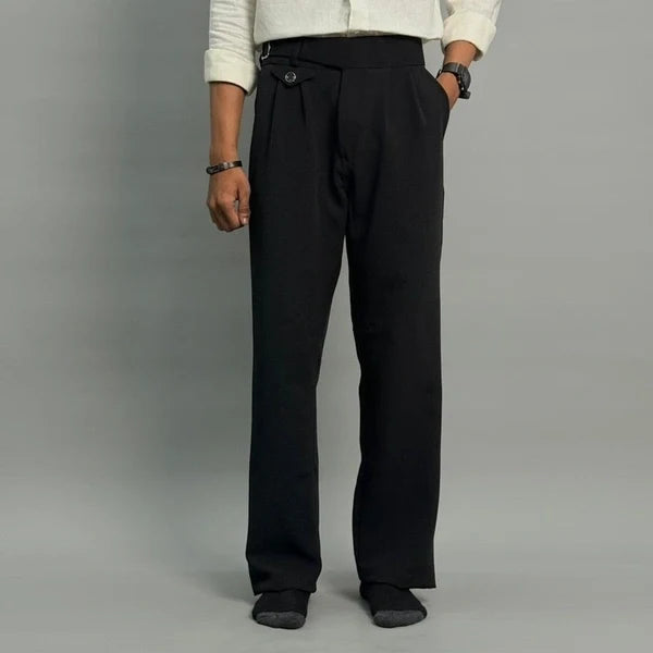 Black Tailored Gurkha Pants