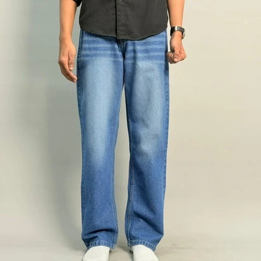 Spray shade Baggy fit jeans