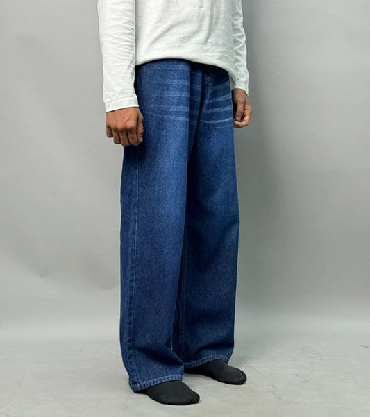 Deep Blue Baggy Jeans