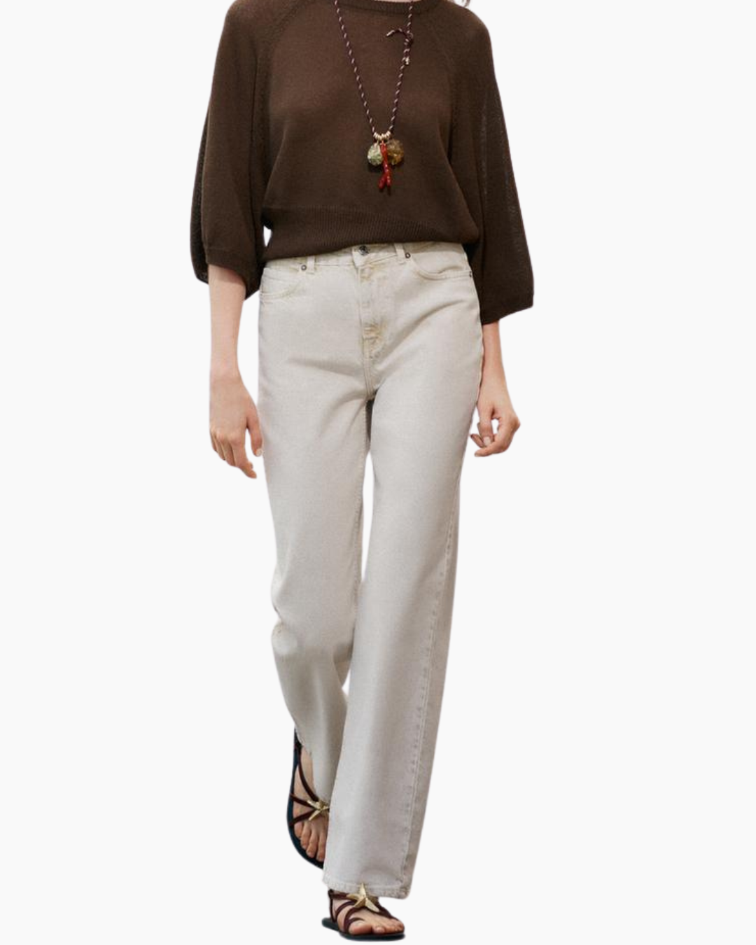 STRAIGHT BEIGE JEANS