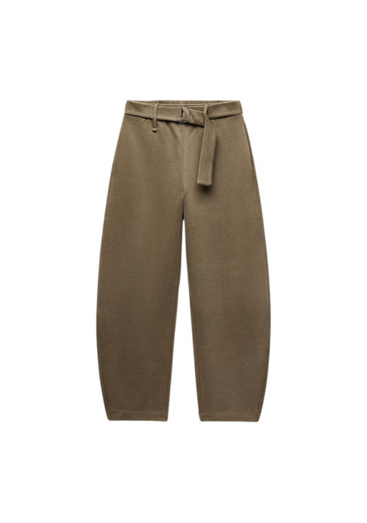 BELTED SOFT  PANTS