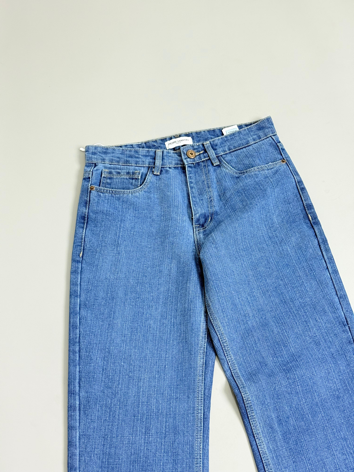 Slub Straight Fit Jeans