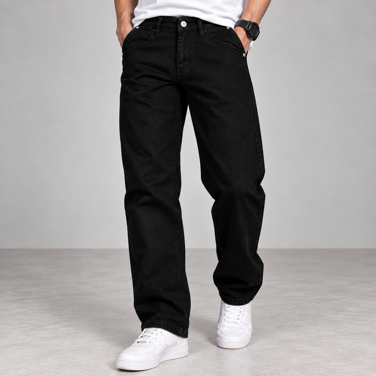 Black Mom Fit Jeans