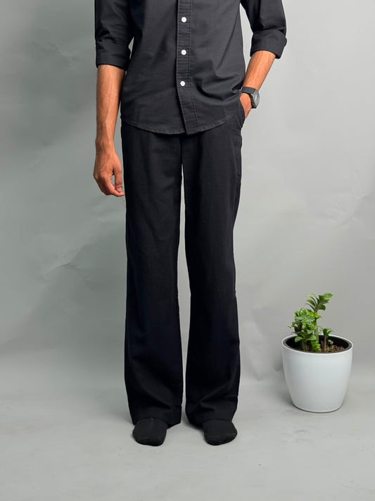 Black IMP Linen Pants