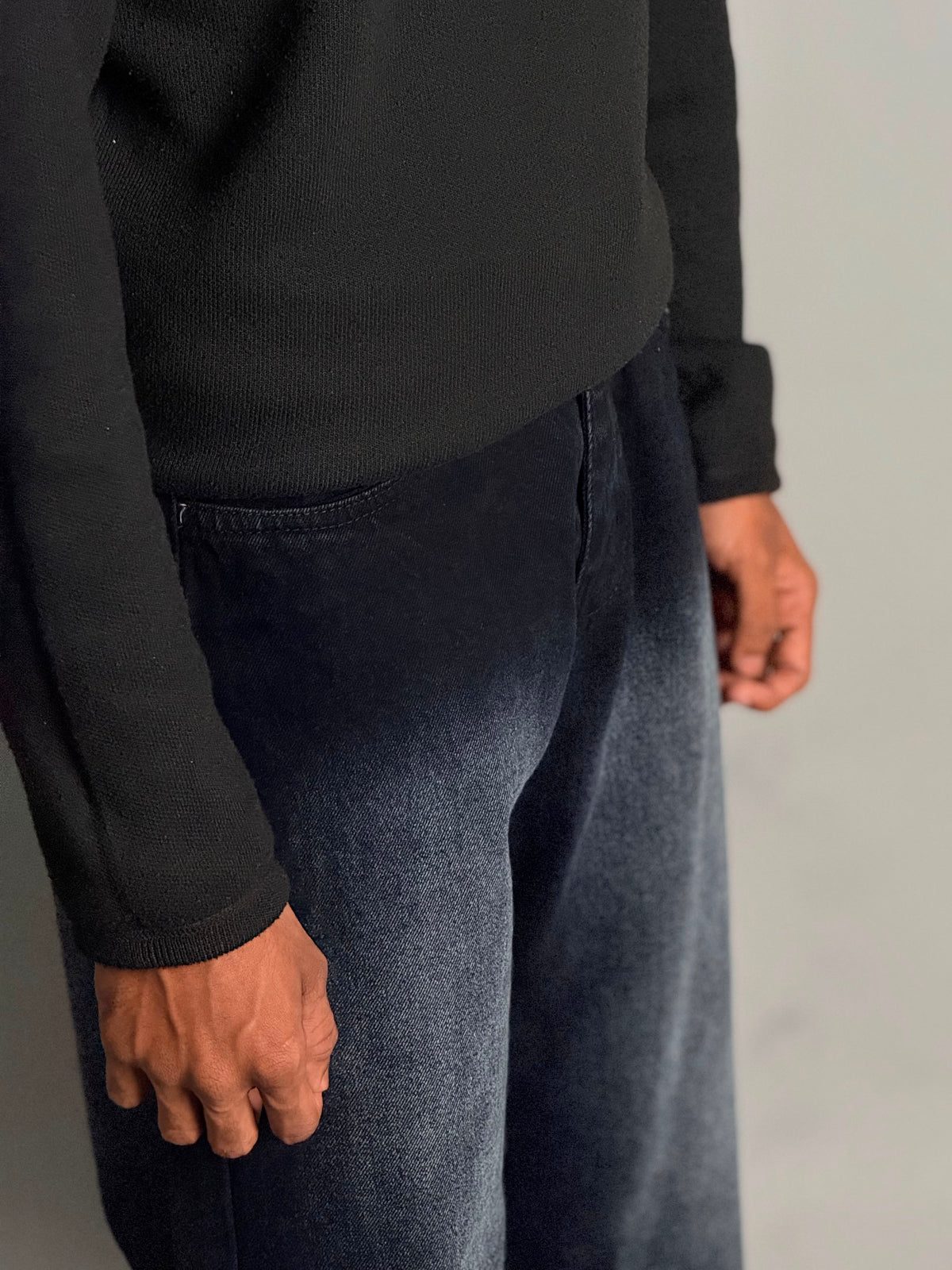 Dark Blue Double Shade Jeans