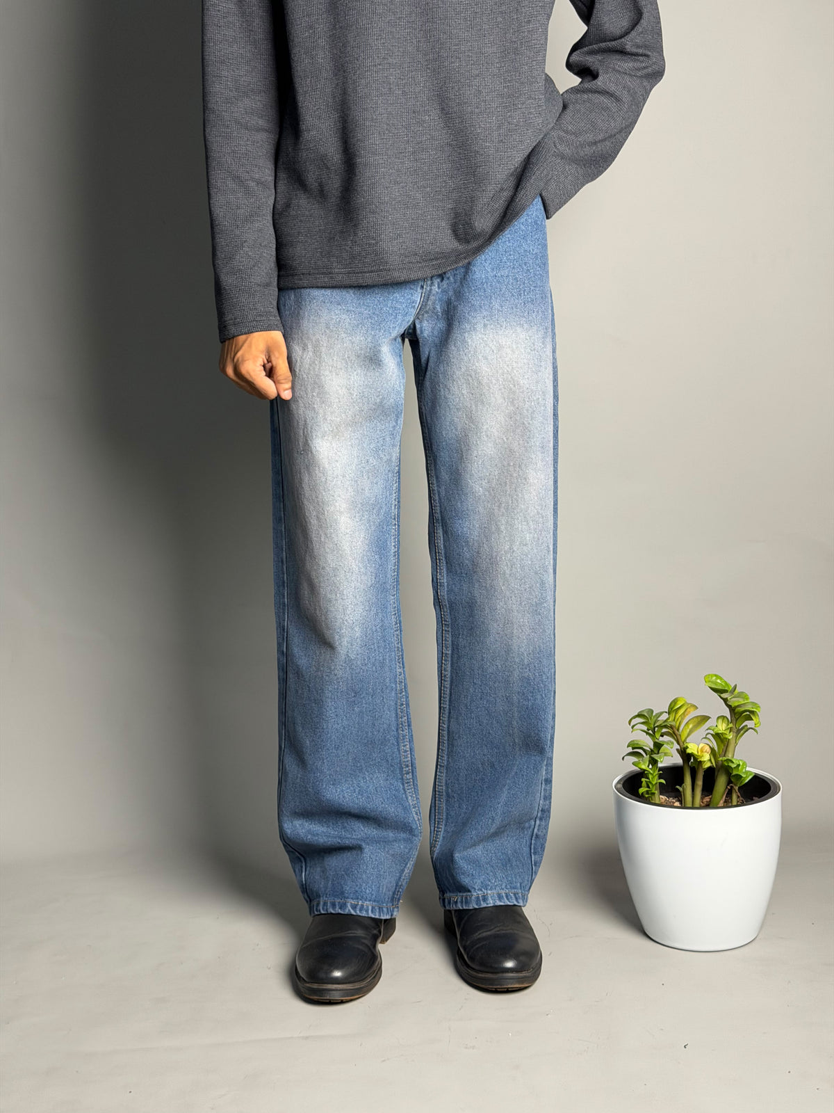 Vintage mid blue wash Jeans