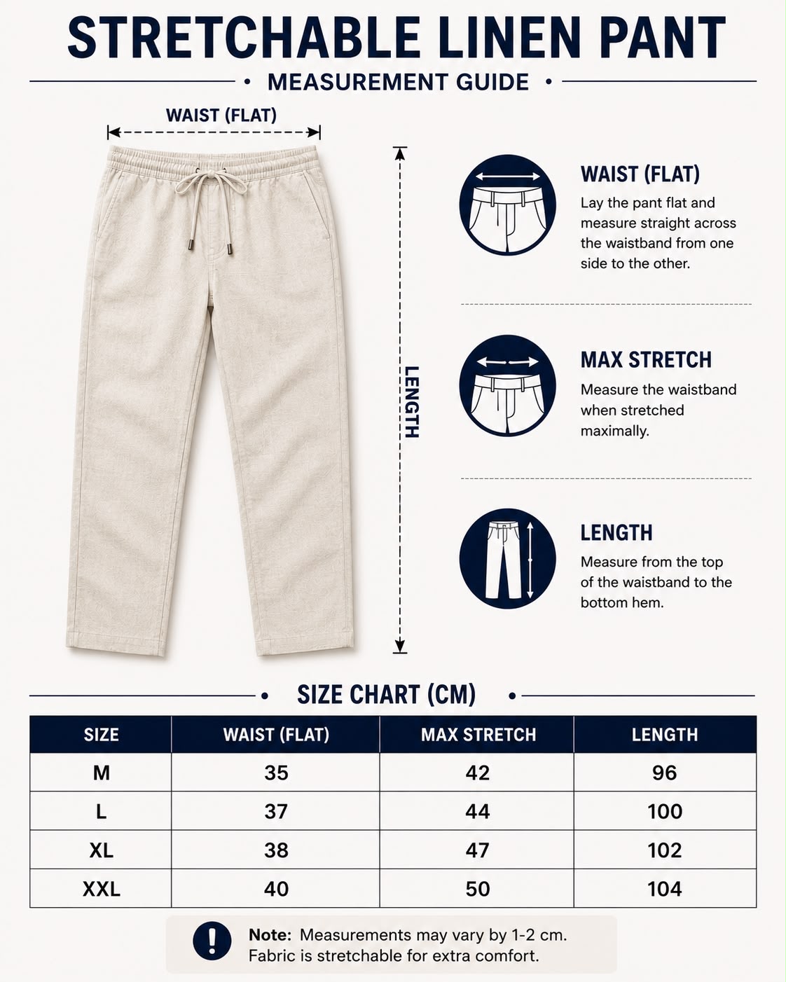 Brown IMP Linen Pants – Regular Fit